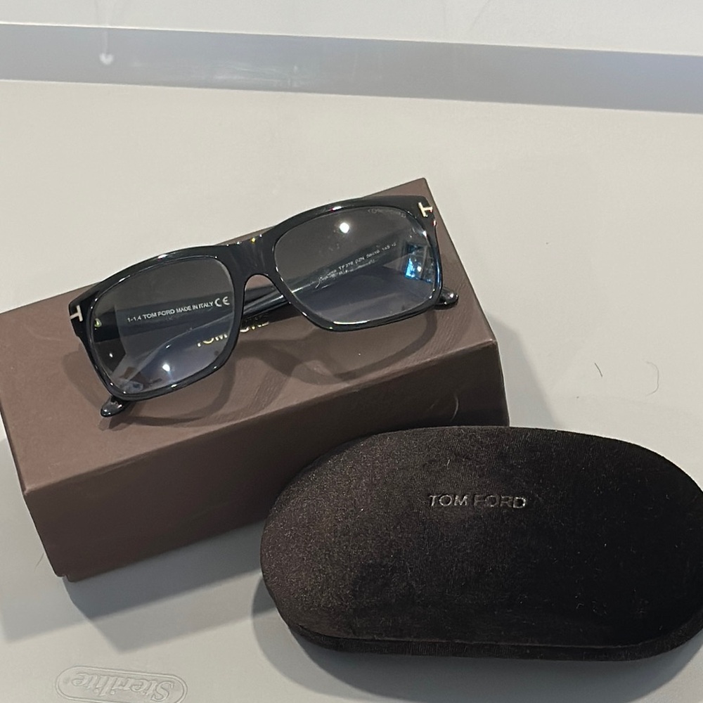 Tom Ford Dark Gray Sunglasses with Case